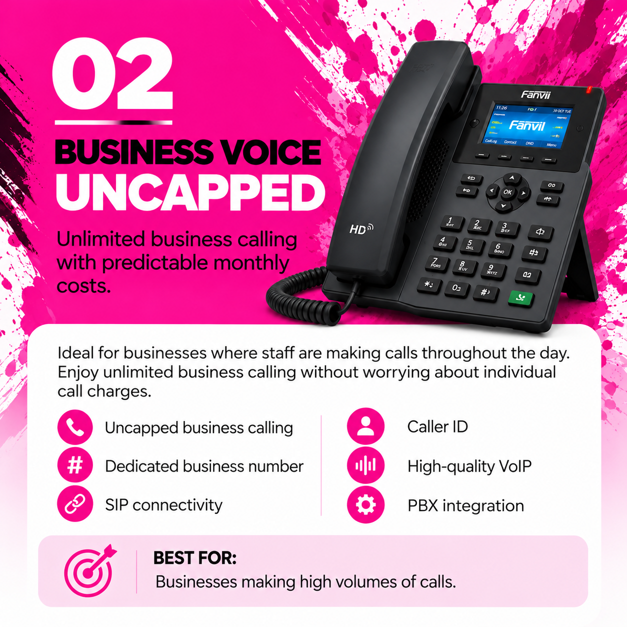 Uncapped Business Voice Plan
